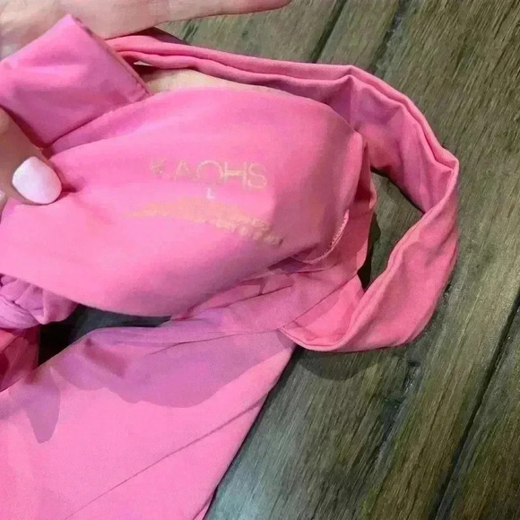 KAOHS pink bikini top tie  back size L - Picture 3 of 4